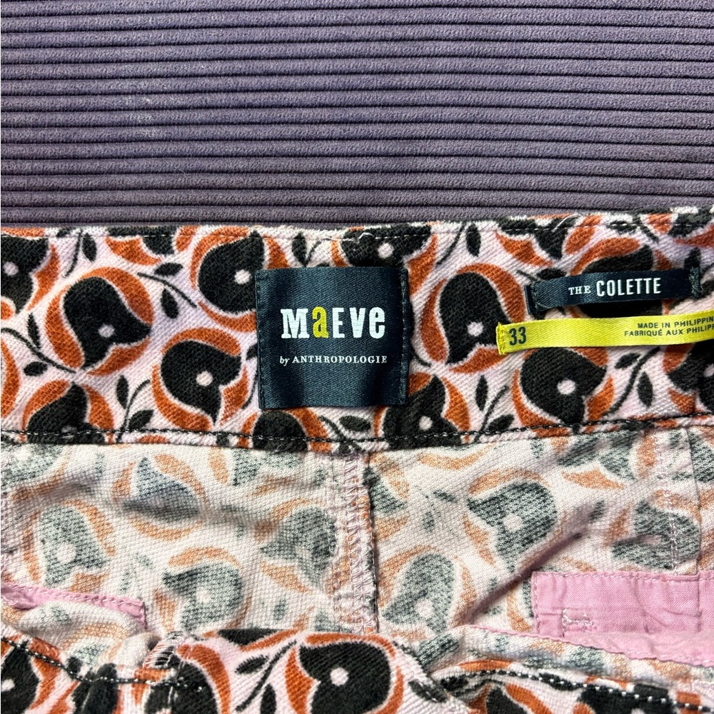 Anthropologie Maeve Floral Print Pants - Picture 4 of 10